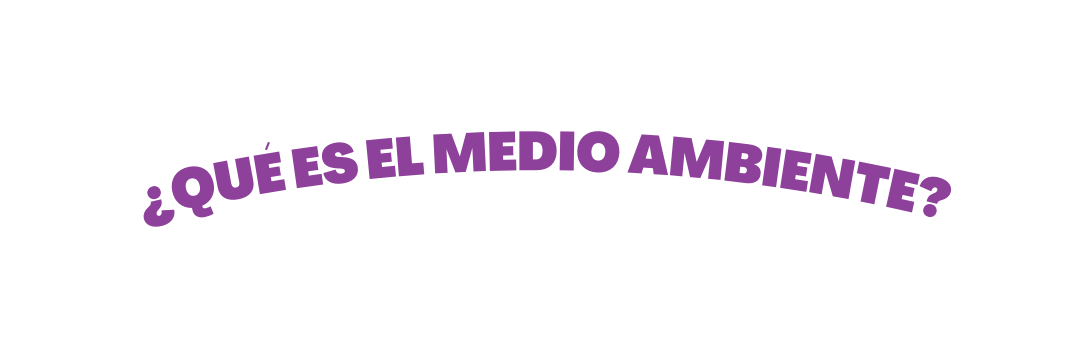 QUÉ ES EL MEDIO AMBIENTE